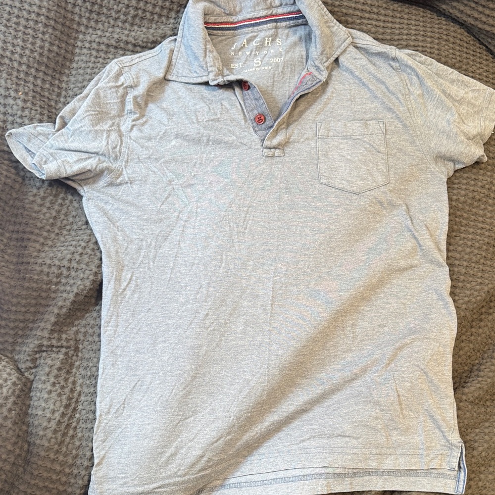 Classic Gray Polo Shirt - Men's
